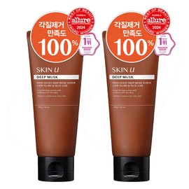 Happy Bath SkinU Innocent Exfoliating Acne Care Body Scrub Deep Musk, 200g, 2 pcs / 스킨유 이노센트 각질 아크네 케어 바디스크럽 딥머스크, 200g, 2개