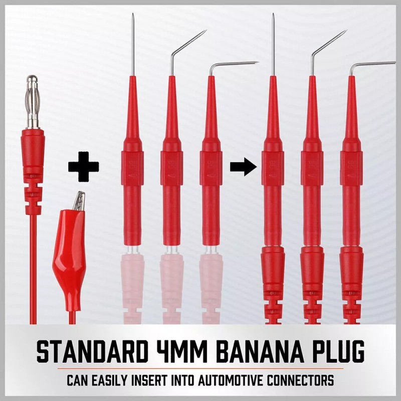 Frentaly 22Pcs Automotive Back Probe Kit Multimeter Test Leads Alligator