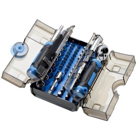 TAKAGI RDS-78 Ratchet Handle & Screwdriver Set, 78 pcs, Complete Set, From Precision Work to Screwdrivers, Wide Range of Applications and Sizes, Combination and Use, Replaceable Tweezers, Magnetic