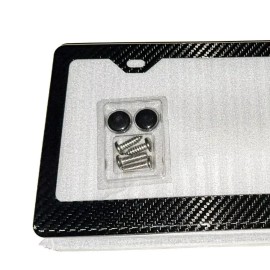 Carbon Fiber Ghost The Ultimate True Carbon Fiber License Plate Frame Luxury & Strength + Screws