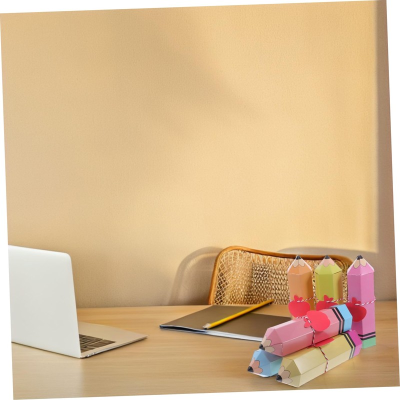SEWACC 12sets Creative Pencil Shaped Candy Boxes for Versatile Treat