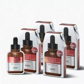 Gita AHC 프리미엄 바이탈C 콤플렉스 마스크팩 27g 20매 /미백앰플/비타민C 순면마스크 AHC Premium Vital C Complex Mask Pack 27g 20 Sheets / Whitening Ampoule / Vitamin C Cotton Mask