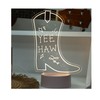 Fizz Creations Cowboy Boot Write On Neon Light. USB-Powered Write