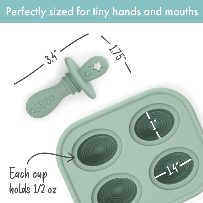 PrimaStella Silicone Petite Pops - Baby Popsicle Mold - BPA