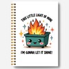 Guymn This Little Light of Mine Dumpster Fire Notebook, Dumpster