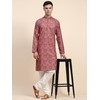 SKAVIJ Men's Viscose Rayon Embroidered Kurta Pajama Set Ethnic Motifs