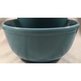 Mixing Nesting Bowls - Replacement Bowls - American Made - Mosser Glass USA (Georgia Blue, Large)
