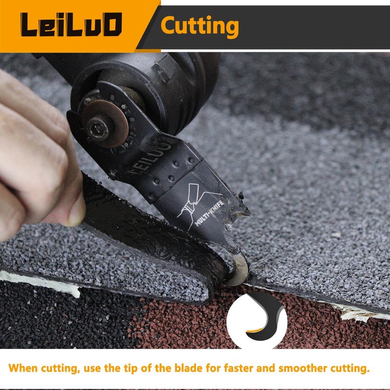 LEILUO 4 Pcs Multi Tool Hook Blade for Carpet Roof