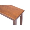 Boraam Shaker Backless Wood Bench - Walnut