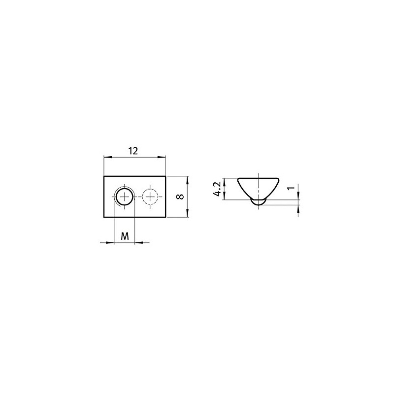 10x T-Slot Nut 5 St M3 Slot 5 - Type