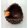 Pine cone & Robin Hanging Bird Feeder, gorgeously detailed