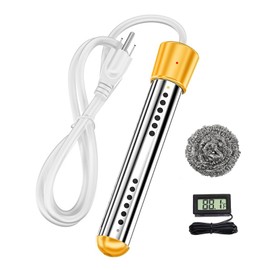 2000W Immersion Water Heater Portable Water Heater Electric Bucket Heater Heats up to 5 Gallons of Water in Minutes