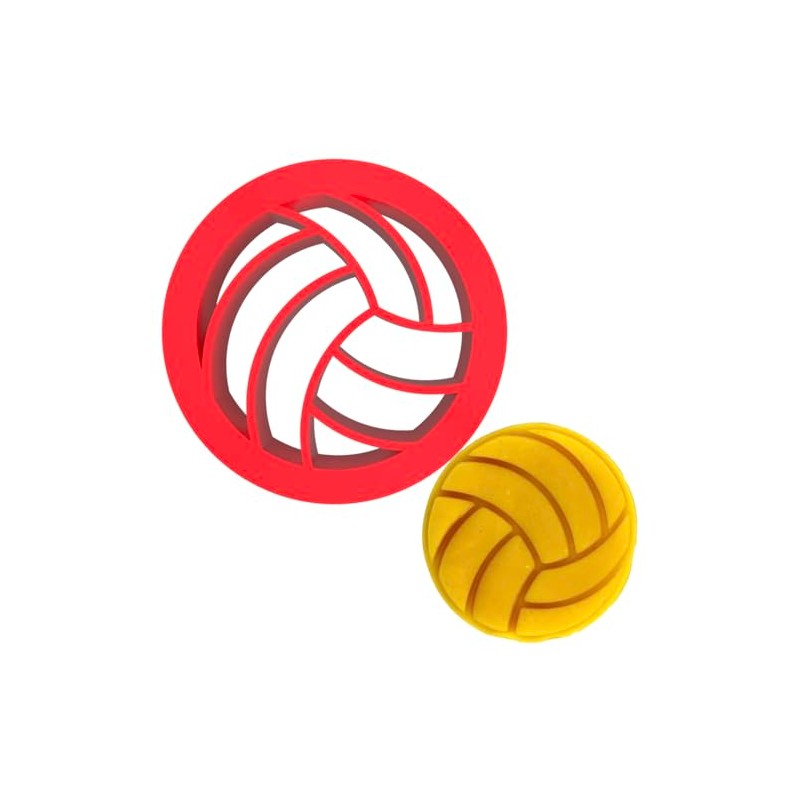 Volleyball Cookie Cutter (2 to 8 inches) by Mighty Gadget