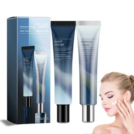 Tagescreme & Nachtcreme Mit Centella Asiatica-Extrakt, Feuchtigkeitscreme für Tag und Nacht, Facial Cream, Anti Aging Skincare Set, Verbessert das Hautbild, Mildert Falten & Pigmentflecken