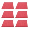 6Pcs Acoustic Absorption Panel Thickened Reduce Reverb SoundProof Padding Absorber(Pink
