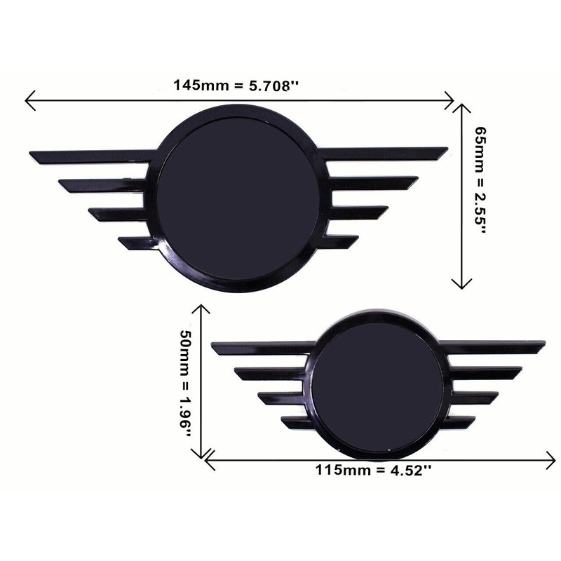 Front & Rear Replacement Emblem Badge Compatible for F55 F56