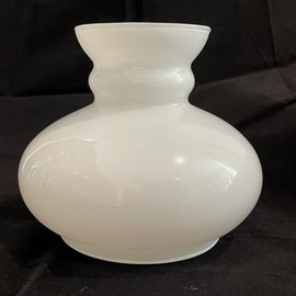 Glass Cylinder without Base White Diameter Base 11 cm Height Base 1 cm Total Height 12 cm Widest Diameter 15 cm Top Diameter 8.5 cm