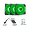 APEVIA CO312L-GN Cosmos 120mm Green LED Ultra Silent Case Fan