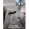 DAMINY 52 inch Nickel Ceiling Fans with Lights,5 Blades,6CCT, Low