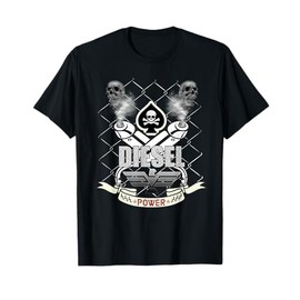 Diesel Power Skull Design T-Shirt