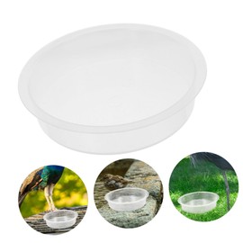 Kisangel Bird Bath Bowl Bird Water Feeder Round Bird Feeders Bowls Hummingbird Feeder Bowl Bird Water Bowls for Outdoor Feeding Station