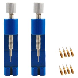 10PCS Watch Link Removal Tool Kit, 2 Metal Strap Adjusters with 8 Extra Pins, Watch Pin Removal & Size Adjustment Tool