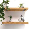 MLOQI 2 Pack Scaffold Board Shelf Brackets Heavy Duty, Floating