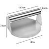 ZONADAH Hamburger Meat Press with Handle 5.5 Inch Stainless Steel