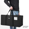 BALEINE Extra Large Storage Tote with Zippers & Carrying Handles,