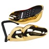Electroplating Golden Lip Shape Telephone with Telephone Line for Home