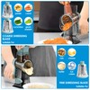 Rotary Cheese Grater, Stainless Steel Round Vegetable Slicer with 3