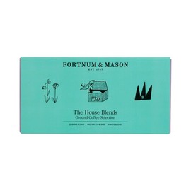 Fortnum and Mason The House Blends Mini Coffee Selection - 3 x 75g Ground Coffee Tins - Queen's Blend, Piccadilly Blend, and King's Blend - Coffee Gifts