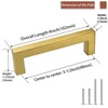 goldenwarm Brushed Brass Cabinet Pulls Kitchen Cabinet Handles - LSJ12GD90
