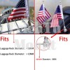 Trichtu Mount Motorcycle Flag Pole Luggage Rack Mount Fit For