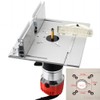 KETIPED Aluminium Router Table Insert Plate,Woodworking Benches Router Flip Plate
