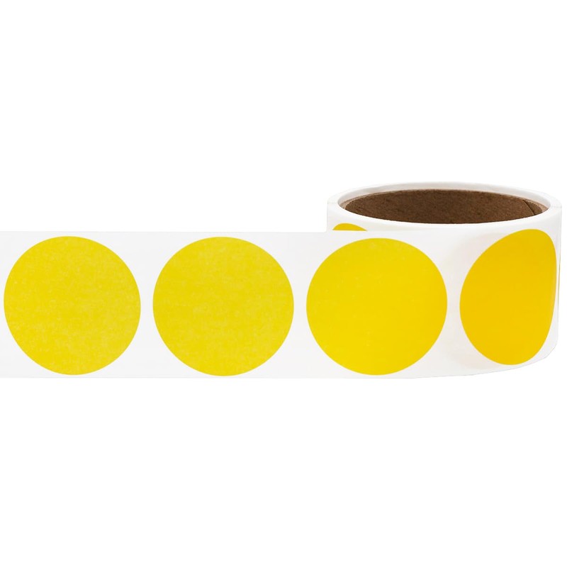 Yellow 2" Dissolvable Label, 200 Total per Roll