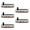 Fielect 5Pcs 100K Slide Potentiometer Carbon Film Fader Variable Resistors