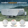 Pop Up Camper Cover 12'-14', Folding Camper Tent Trailer Cover，Extra-Thick