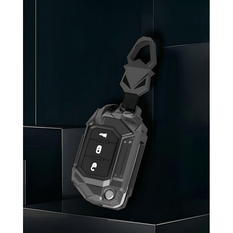 YONUFI Key Fob Cover for Jeep Key Case Full Protector