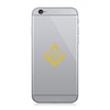 Pair of Freemasonry Emblem Cell Phone Stickers Mobile Freemason Masonic