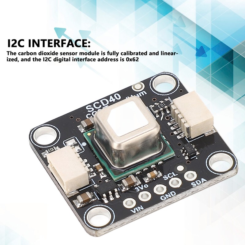 Carbon Dioxide Sensor Module CO2 Temperature Humidity Monitor Detection 50ppm