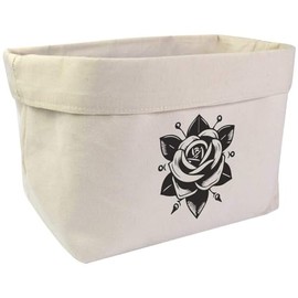 Large 'Rose Flower' Canvas Organiser/Storage Bag (OR00032569)