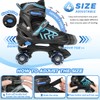 HXWY Kids Roller Skates for Boys Girls Child, Adjustable 4