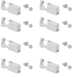 Ear Piercing Gun Kit, 8 Pieces Ear Piercing Set, Ear Piercing Gun, Earrings Gun Set, Piercing Piercing Set for Beginners, Girls, Women, Men, Plastic, 0 Pieces