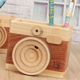 Pencil Desk Tidy and Stationary Holder/Pencil Sharpener Desk Organiser and Camera Shape Pen Holder - Perfect for pens, pencils, rulers, highlighters and scissors