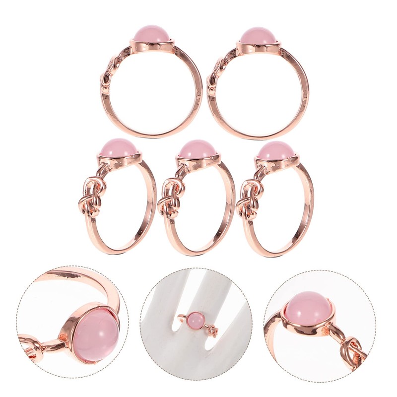 BESPORTBLE 3sets Moonstone Rings for Women Unique Engagement Jewelry Stylish