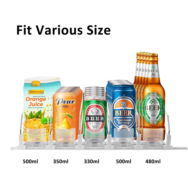 ONCHSH Drink Organizer for Fridge,Soda Can Drink Organizer for Refrigerator,Beer