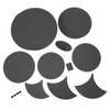 10Pcs Drum Mute Pad Volume Reduction Rubber Practice Silencer Mat