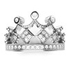 Metal Factory 925 Sterling Silver Cubic Zirconia Princess Crown Tiara