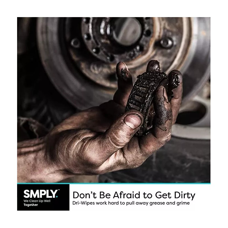 SMPLY. S500 Dri-Wipe Durable and Reusable Wipers towels 176 count